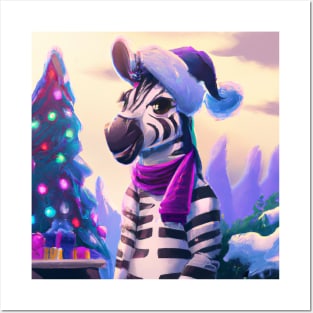 Cute Zebra Drawing Posters and Art